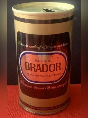 Vintage Beer Can Molson Brador Steel Can Quebec Montreal Empty